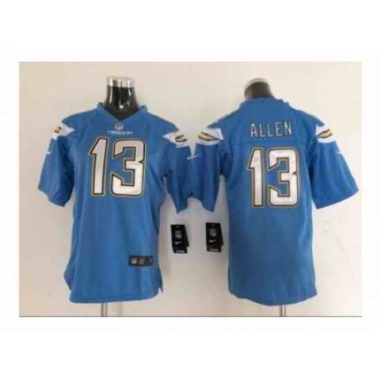 Nike Youth Jerseys San Diego Chargers #13 Allen lt.blue[new Elite]